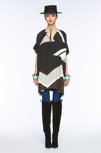 Diane Von Furstenberg Squaretan Dress - Lyst