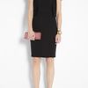 Moschino Cheap & Chic Black Crepe Bow Neck Pencil Dress in Black - Lyst
