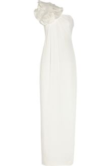 Notte By Marchesa Silk-crepe Column Gown - Lyst