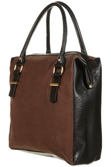 Topshop Faux Nubuck Burgundy Holdall - Lyst