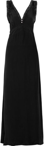 Winter Kate Barbel Silkcrepe Maxi Dress in Black - Lyst