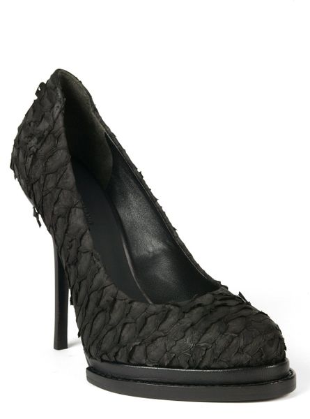 Alexander Wang Aida Textured Pump in Black - Lyst