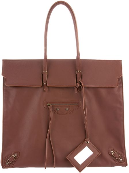 Balenciaga Document Bag in Brown (chestnut) - Lyst