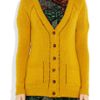 Burberry Prorsum Openknit Cashmere Cardigan in Yellow (mustard) - Lyst