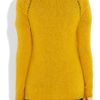 Burberry Prorsum Openknit Cashmere Cardigan in Yellow (mustard) - Lyst