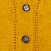 Burberry Prorsum Openknit Cashmere Cardigan in Yellow (mustard) - Lyst