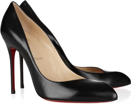 Christian Louboutin Corneille 100 Leather Pumps in Black - Lyst