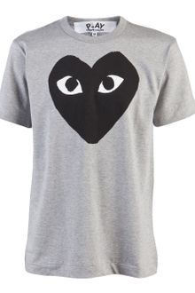 Comme Des Garçons Heart Print T-shirt - Lyst