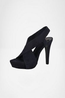 Diane Von Furstenberg Zia Suede Cross Front Heel - Lyst