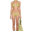 Diane Von Furstenberg Deianira Printed Bikini Bottom in Yellow (petal dance medium black) - Lyst