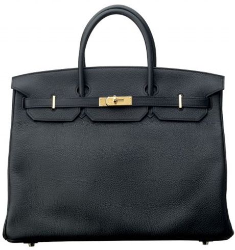 Hermes 40cm Black Clemence Birkin in Black - Lyst