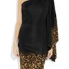 Roberto Cavalli Oneshoulder Satinjersey Dress in Black - Lyst