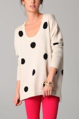 Torn By Ronny Kobo Jovia Polka Dot Sweater