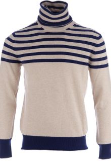 Valentino Striped Turtleneck Sweater - Lyst