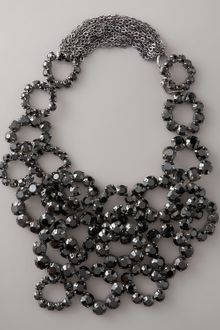 Vera Wang Crystal Bib Necklace - Lyst