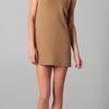 Vince Sleeveless Shift Dress in Beige - Lyst
