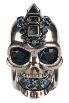 Alexander McQueen Punk Skull Ring - Lyst