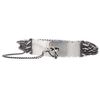 Ann Demeulemeester Identity Bracelet in Silver - Lyst