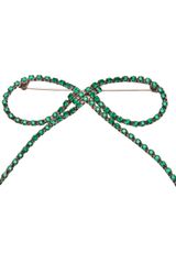 Balenciaga Strass Bow Brooch