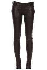 Balmain Lambskin Motocross Trouser
