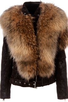 Balmain Racoon Fur Jacket - Lyst