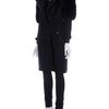 Burberry Prorsum Fox Fur Detail Trenchcoat in Blue - Lyst