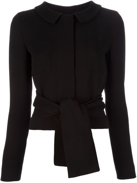 Chloé Belted Jacket in Black - Lyst