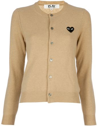 Comme Des Garçons Round Neck Cardigan - Lyst