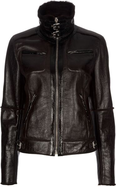 Dolce & Gabbana Biker Jacket in Black - Lyst