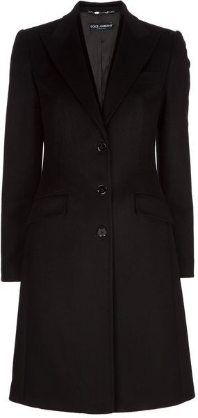 Dolce & Gabbana Single Breasted Coat - Lyst