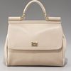 Dolce & Gabbana Miss Sicily Leather Handbag, Taupe in Beige (sabbia) - Lyst