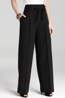 Elie Tahari High Waist Wide Leg Trouser - Lyst