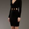 Gucci Wrap Dress in Black - Lyst