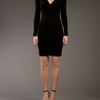 Gucci Wrap Dress in Black - Lyst