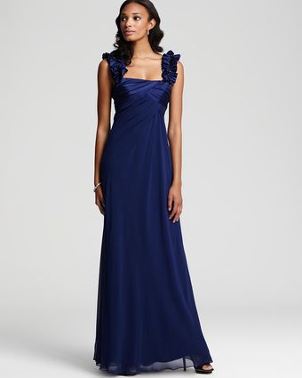 Hoaglund New York Ruffle-strap Gown - Lyst