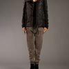 Iliaria Nistri Padded Leather Panel Jacket in Black - Lyst