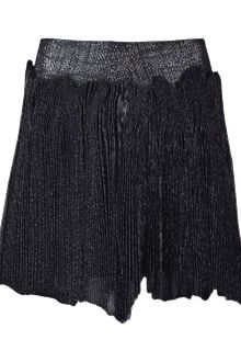 Jen Kao Metallic Pleated Skirt - Lyst