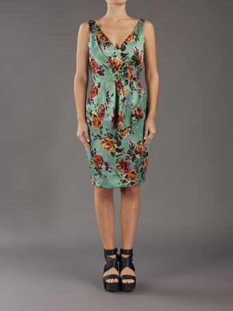  Floral Wrap Dress 