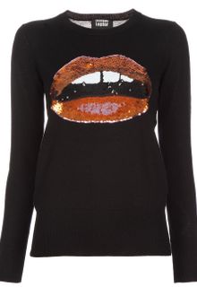 Markus Lupfer Lara Lip Sequin Jumper - Lyst