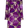 Mary Katrantzou Bow Print Dress in Purple (pink) - Lyst