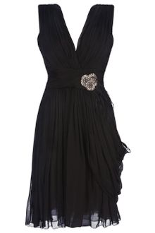 Matthew Williamson Pleated Corsage Dress - Lyst