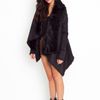 Nasty Gal Chelsea Shearling Coat  Black in Black - Lyst