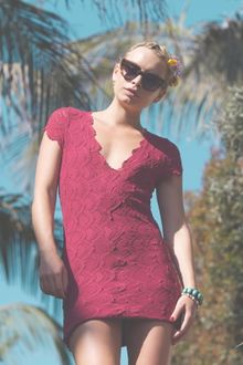 Nightcap Clothing Deep V Cap Sleeve Dress In 2 Colors - Lyst