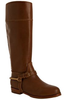 Pour La Victoire Cognac Leather Marne Tall Boots - Lyst