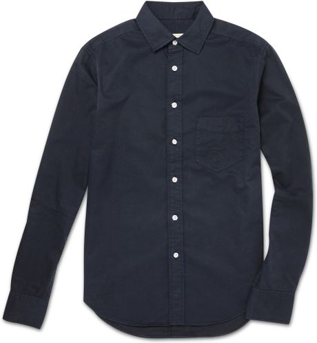 Rag & Bone Yokohama Slim Fit Cotton Shirt in Blue for Men - Lyst
