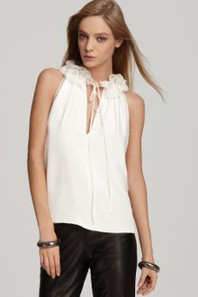 Robert Rodriguez Sleeveless Lace Top - Lyst