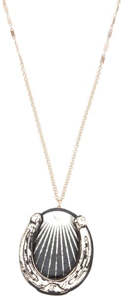 Rosita Bonita Horseshoe Pendant in Silver (gold) - Lyst