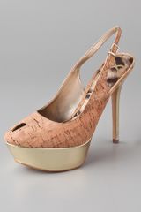 Sam Edelman Novato Gold Cork Pumps