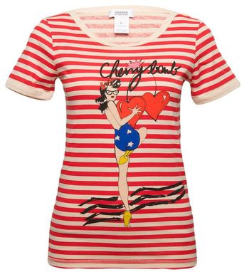 Sonia By Sonia Rykiel Cherry Bomb Striped T-shirt - Lyst