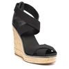 Tory Burch Espadrilles  Adonis Elastic High Wedge in Black - Lyst